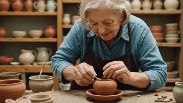 Quels sont les avantages de la pratique de la céramique pour la créativité et la motricité fine des seniors?